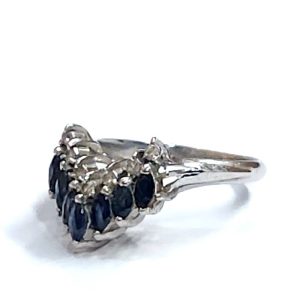 プラチナ900 (Pt900) サファイア付き リング|前橋市川原町