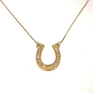 18金 ホースシューモチーフ ネックレス