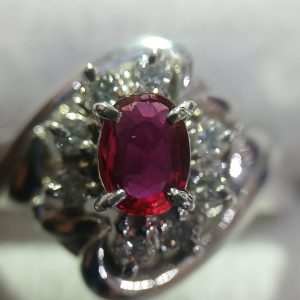 【Pt900リング】プラチナ900・貴金属・アクセサリー・ジュエリー・ルビー・ダイヤモンド