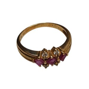 K18(18金)　リング　石あり