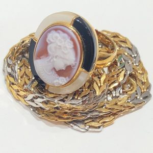 K18/ K18 / Pt850 / リング チェーン