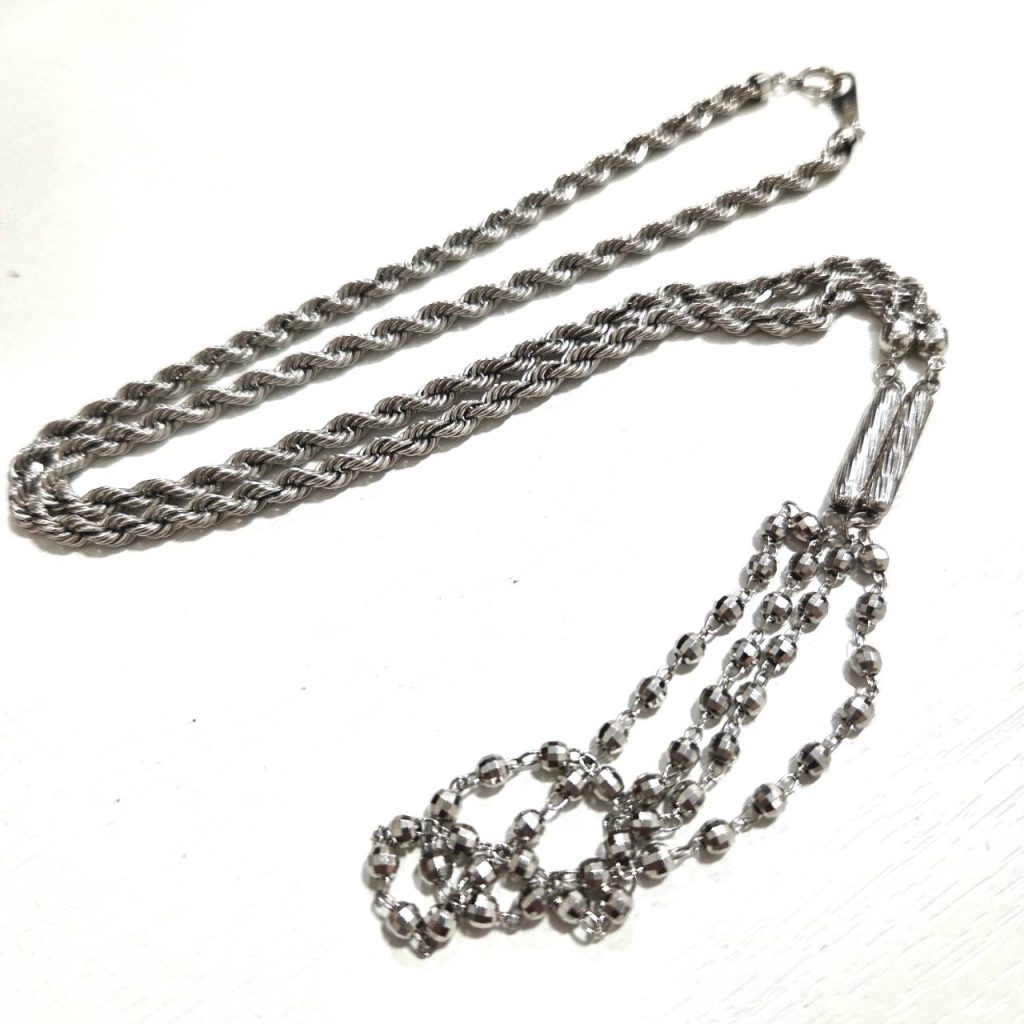 K18WG 18金ホワイトゴールド ネックレス アクセサリー