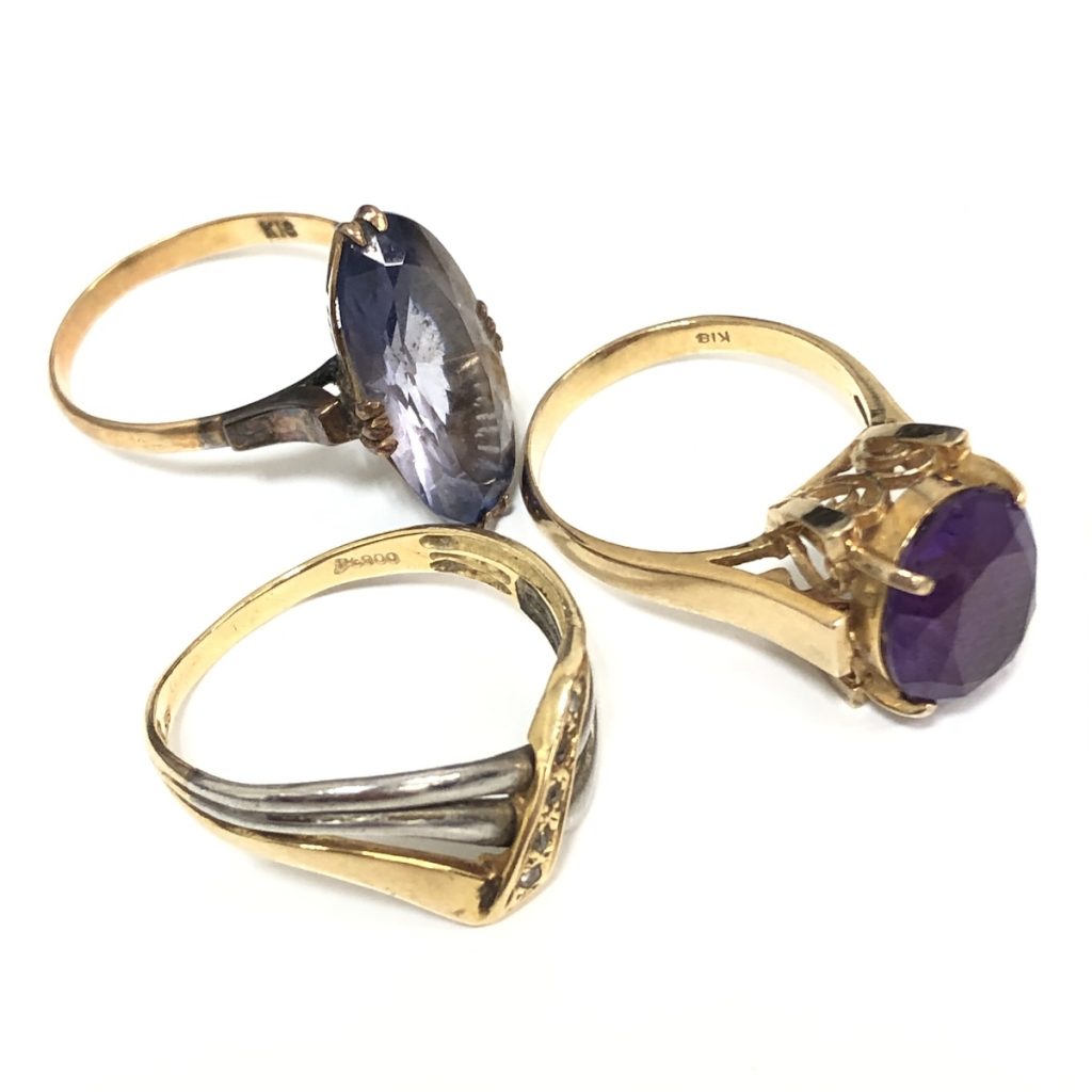 K18 / Pt900 / リング