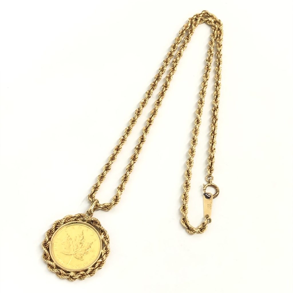 K24 / K18 / メイプルリーフ金貨 / ネックレス