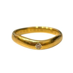 K18 リング 石あり 18金 メレダイヤ アクセサリー