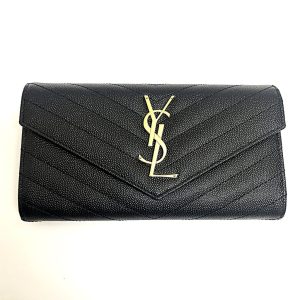 サンローラン パリ ( SAINT LAURENT PARIS ) モノグラム フラップ ウォレット 長財布 | 根室市西浜町