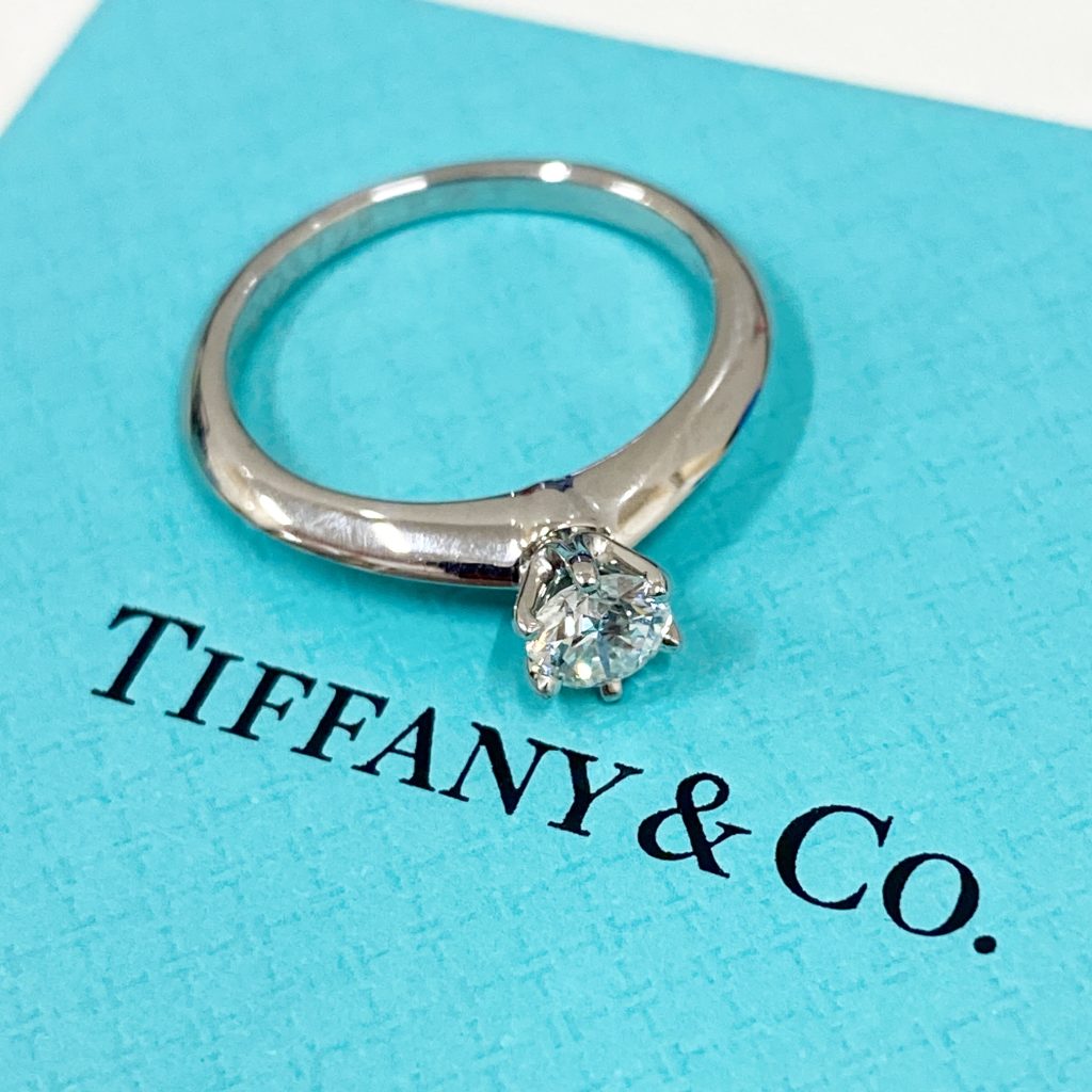 Tiffany Pt950リング ダイヤ