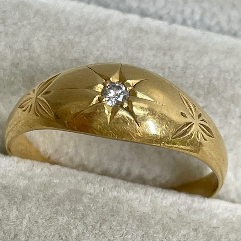 金のお買い取りならお任せください! | K18メレダイヤ付きリングのお買い取り | 龍ケ崎市高作町