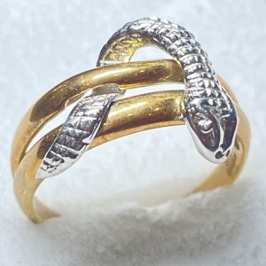 【K18/Pt900 コンビリング】貴金属・指輪・アクセサリー