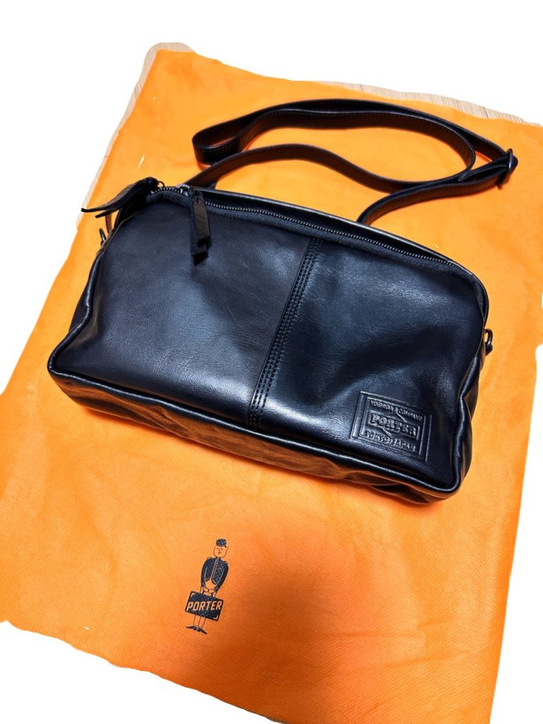 【ポーター PORTER /レザーショルダーバッグ 】