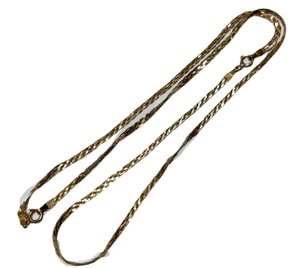 K18 金 ゴールド デザインネックレス