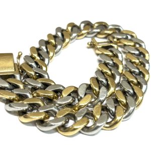 K18 Pt850 18金・プラチナコンビ 喜平ブレスレット アクセサリー