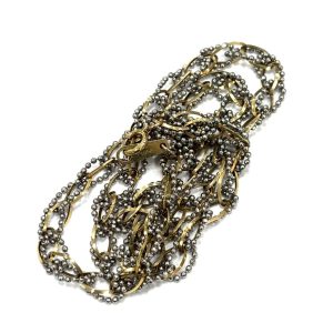 K18PT900 コンビ ネックレス