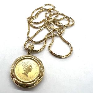 K18 18金 750 K24 コインネックレス ジュエリー アクセサリー 貴金属