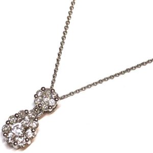 ダイヤモンド付き Pt900 プラチナ ネックレス アクセサリー