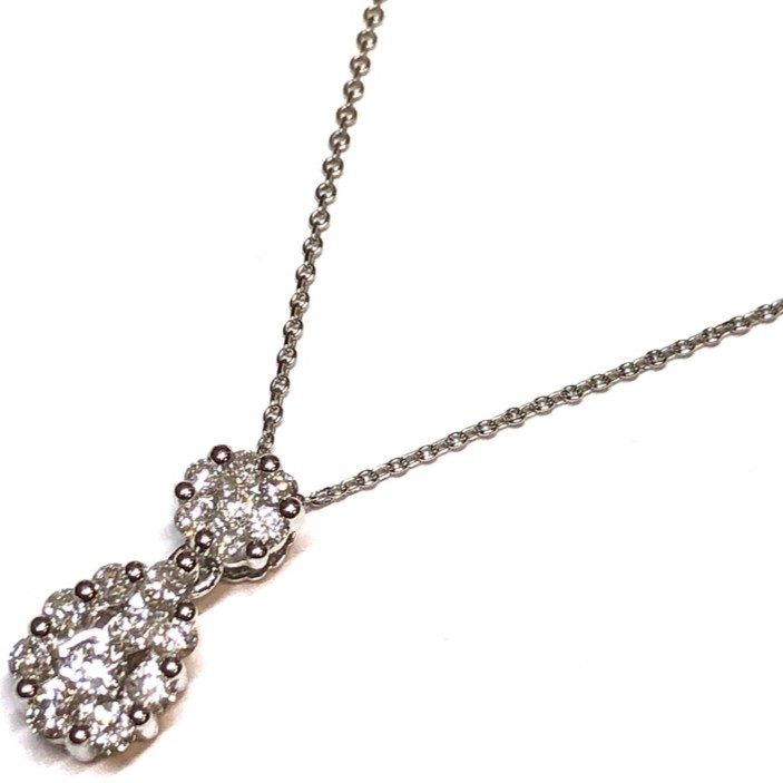 ダイヤモンド付き Pt900 プラチナ ネックレス アクセサリー