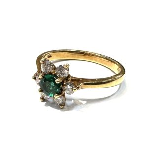 K18 750 18金 リング エメラルド ジュエリー アクセサリー