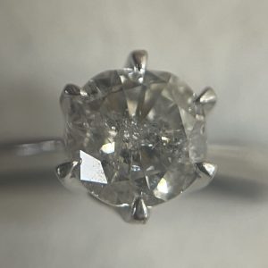 Pt850 プラチナ ダイヤリング 1.07ct