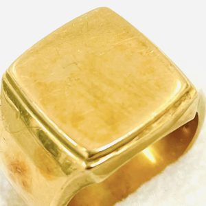 K18 ゴールド印台リング アクセサリー