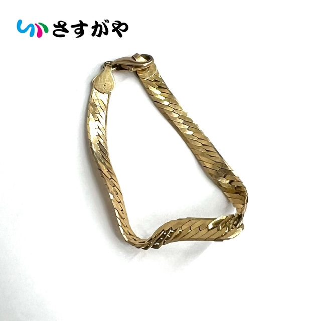 K14 金 ゴールド ブレスレット アクセサリー 破損 変形