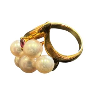 K18(18金) パール リング