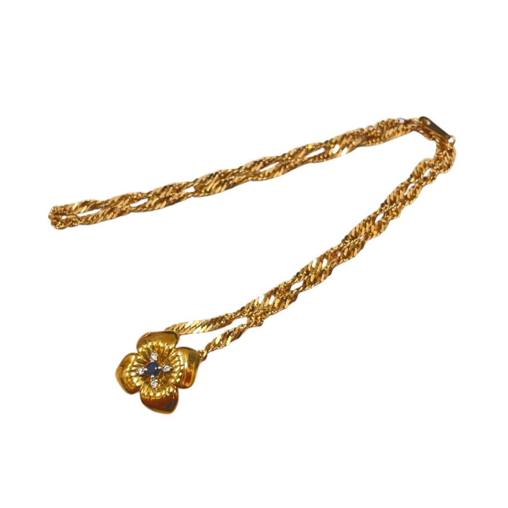 K18 サファイア ネックレス