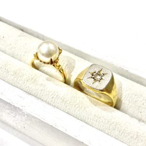 【K18リングまとめ】18金・パール・ダイヤモンド・貴金属・アクセサリー・ジュエリー