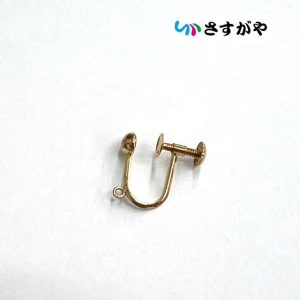 K18 金 イヤリング ピアス 片方のみ 破損有り アクセサリー