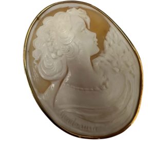 K18 カメオブローチ