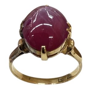 K18 18金 リング 石付き