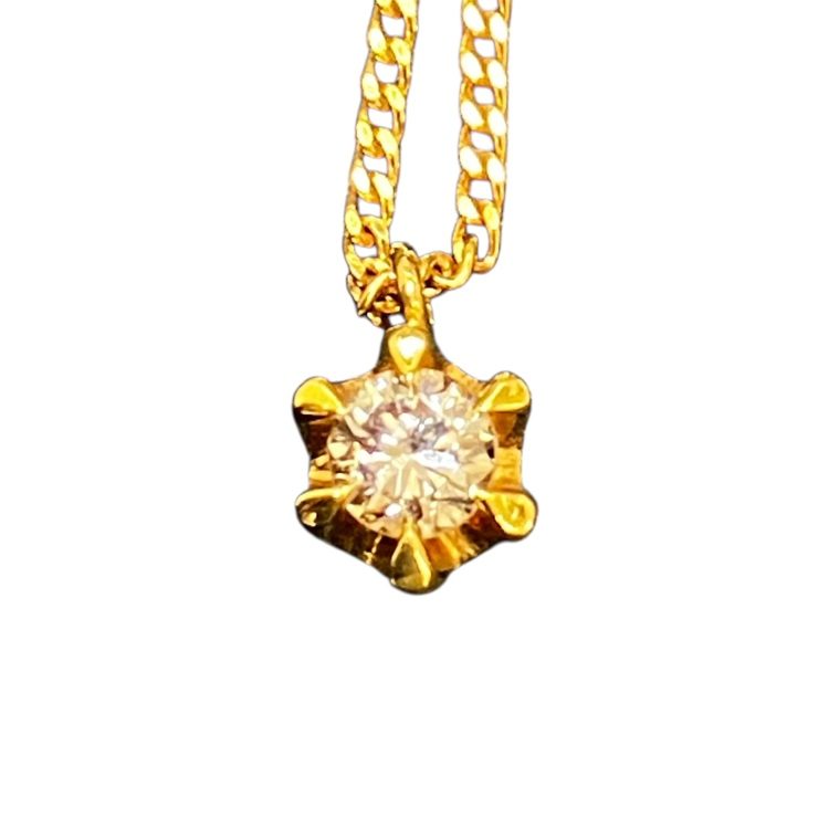 ダイヤモンド0.32ct K18 18金 750 ネックレス