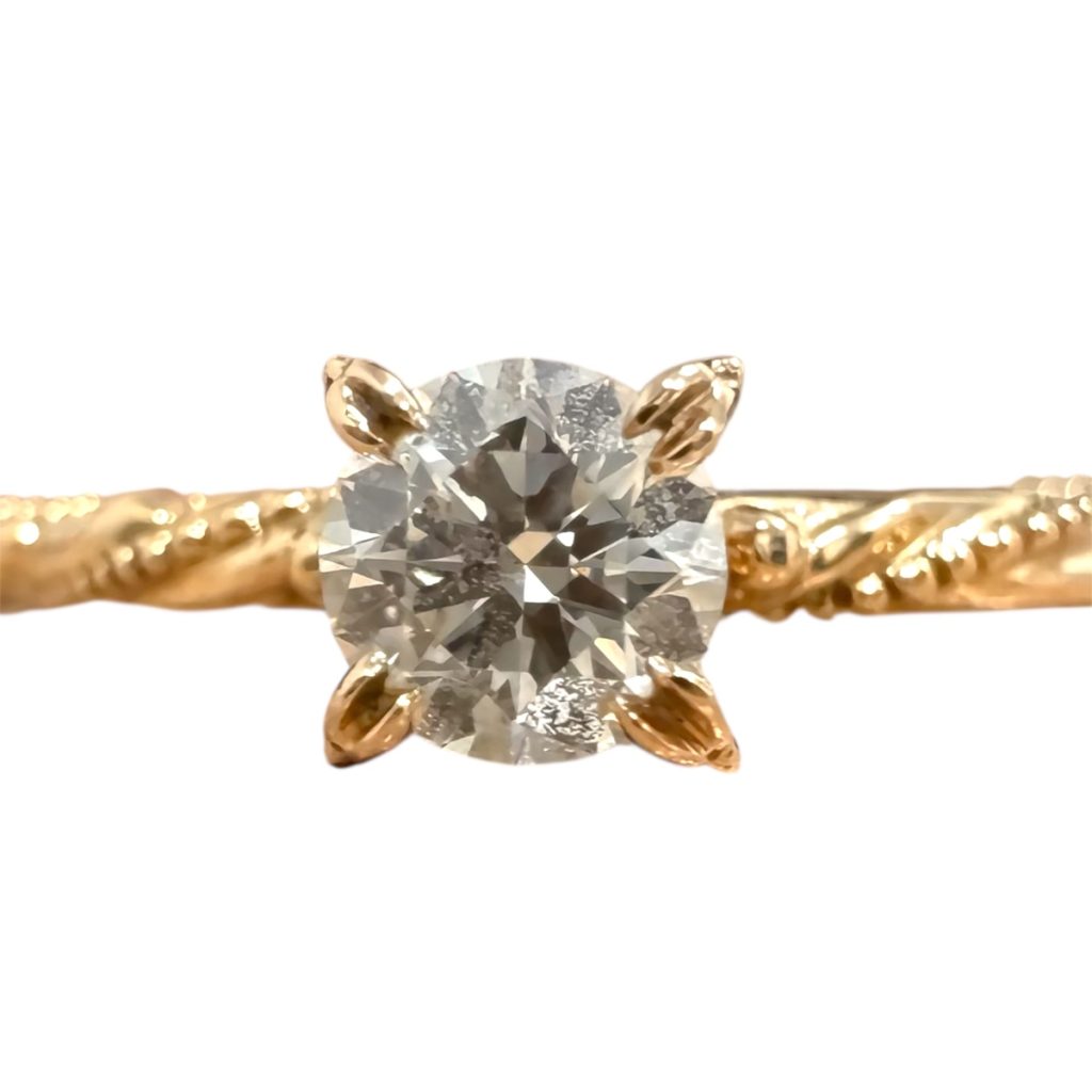 K18 18金 ダイヤモンド0.2ct リング