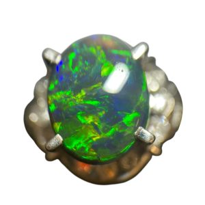 ブラックオパール　リング