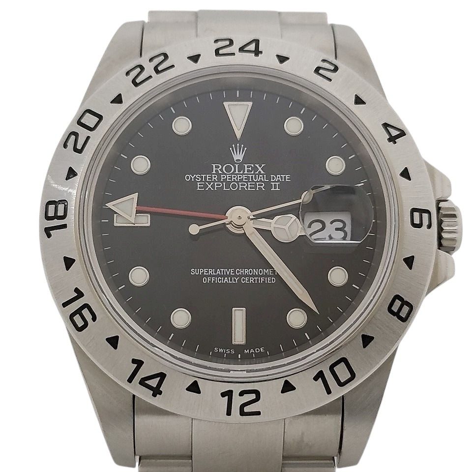 ROLEX ロレックス エクスプローラーⅡ Ref 16570　黒文字盤