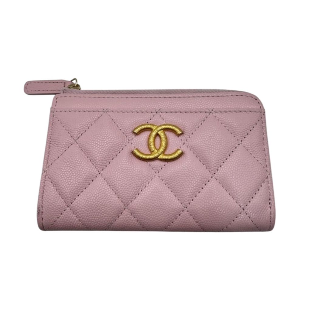 CHANEL(シャネル) キャビアスキン マトラッセジップ コインパース