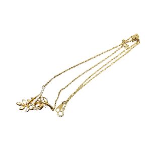 K18（18金）ダイヤモチーフ付きネックレス