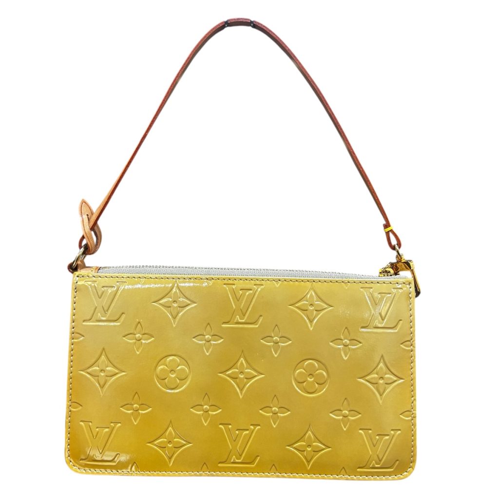 LOUIS VUITTON レキシントン モノグラムヴェルニ ハンドバッグ レザー ソフトベージュ M91010