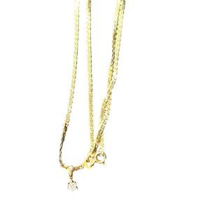 K18 ダイヤつきネックレス