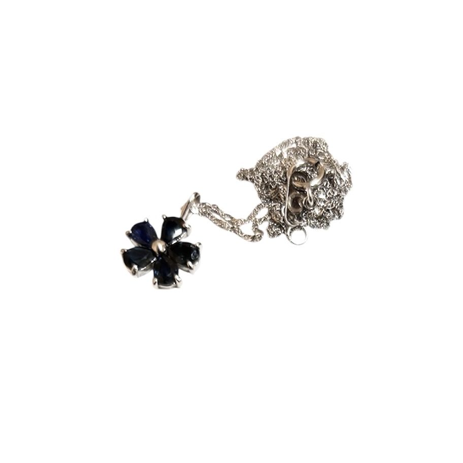 K14WG 14金 ホワイトゴールド 石あり ネックレス アクセサリー ジュエリー 貴金属