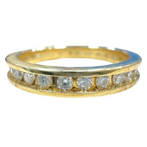 K18 18金 メレダイヤ 1ct リング