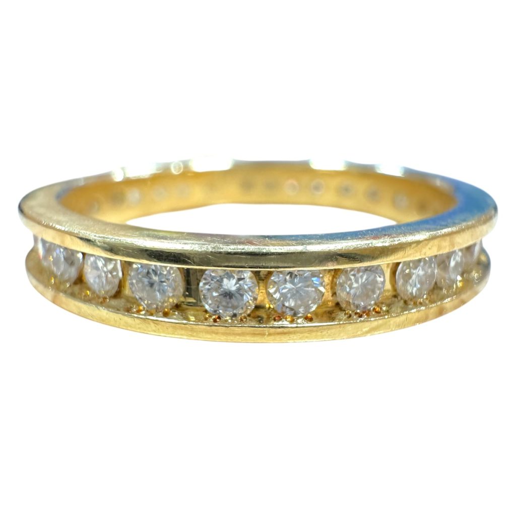 K18 18金 メレダイヤ 1ct リング
