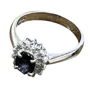 Pt900 サファイアリング