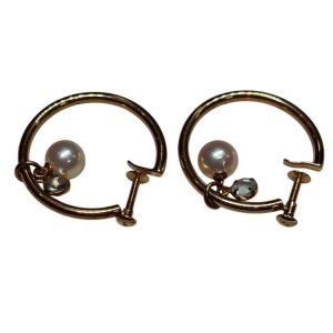 k18(18金) イヤリング 石付き