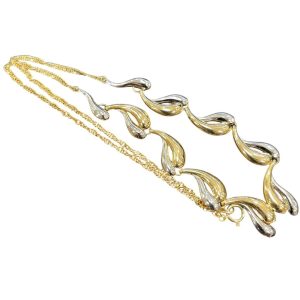 K18(18金)PT900(プラチナ900)コンビネックレス