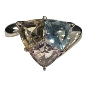 Pt850 石付き リング