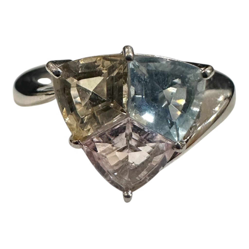 Pt850 石付き リング