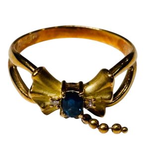 k18 (18金) リング 石あり