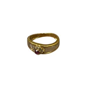 K18 Pt900 コンビリング