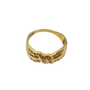 訳ありpt900k18リング Avaron ダイヤモンド ブロック リング 指輪 レディース K10 K18