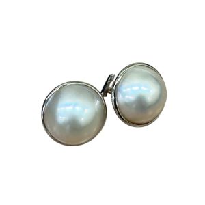 K14WG 14金 マベパール イヤリング